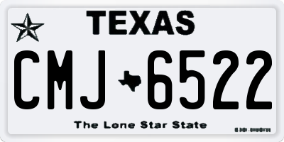 TX license plate CMJ6522