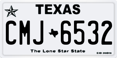 TX license plate CMJ6532