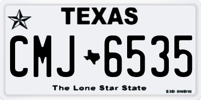 TX license plate CMJ6535