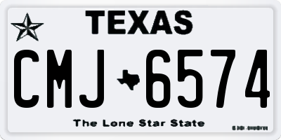 TX license plate CMJ6574