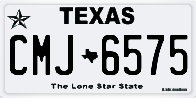 TX license plate CMJ6575