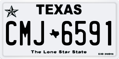 TX license plate CMJ6591