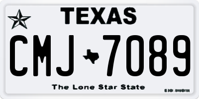 TX license plate CMJ7089