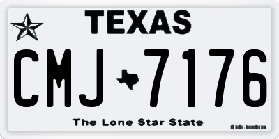 TX license plate CMJ7176