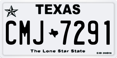 TX license plate CMJ7291