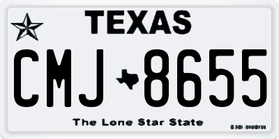 TX license plate CMJ8655