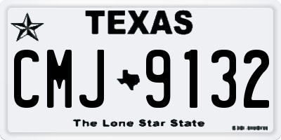 TX license plate CMJ9132