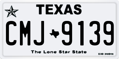 TX license plate CMJ9139