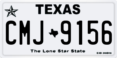 TX license plate CMJ9156