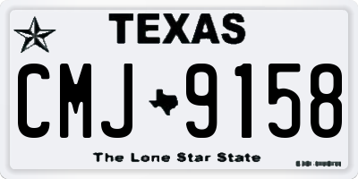 TX license plate CMJ9158