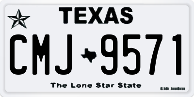 TX license plate CMJ9571