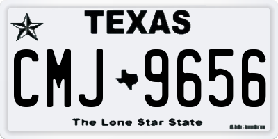 TX license plate CMJ9656
