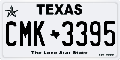 TX license plate CMK3395