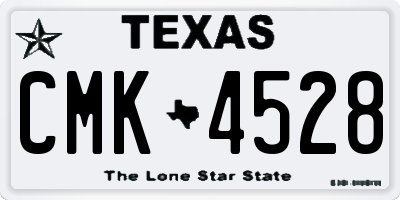 TX license plate CMK4528