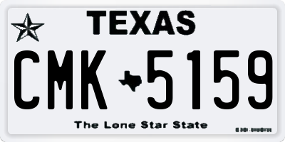 TX license plate CMK5159