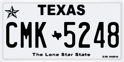 TX license plate CMK5248