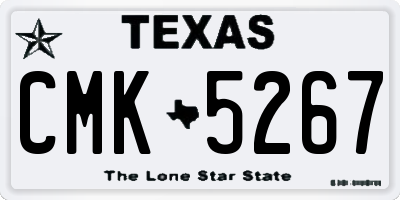 TX license plate CMK5267