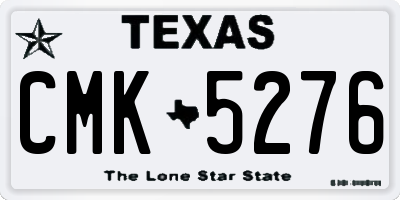 TX license plate CMK5276
