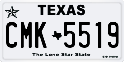 TX license plate CMK5519