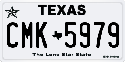 TX license plate CMK5979