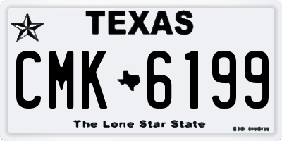 TX license plate CMK6199