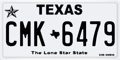 TX license plate CMK6479