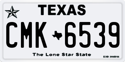 TX license plate CMK6539