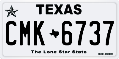TX license plate CMK6737
