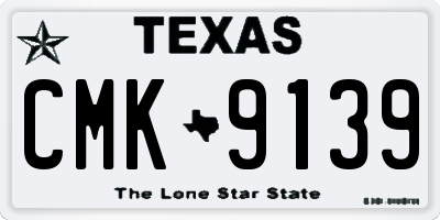TX license plate CMK9139
