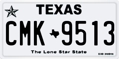 TX license plate CMK9513