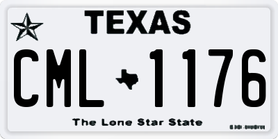 TX license plate CML1176