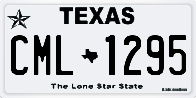 TX license plate CML1295