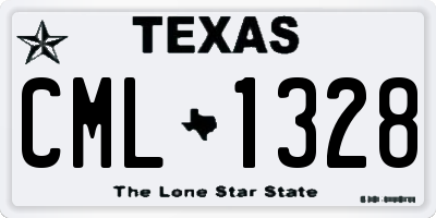 TX license plate CML1328