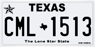 TX license plate CML1513