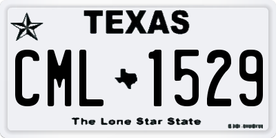 TX license plate CML1529