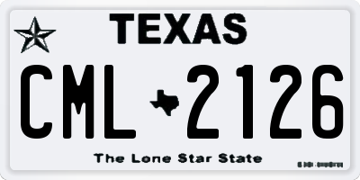 TX license plate CML2126