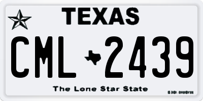 TX license plate CML2439