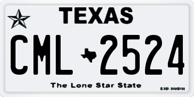 TX license plate CML2524