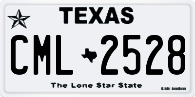 TX license plate CML2528