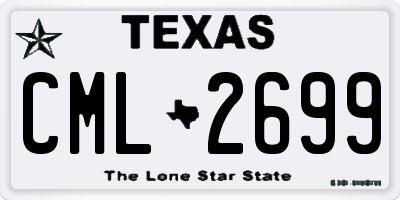 TX license plate CML2699