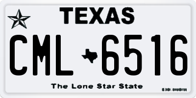 TX license plate CML6516