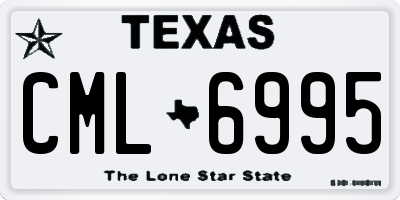 TX license plate CML6995