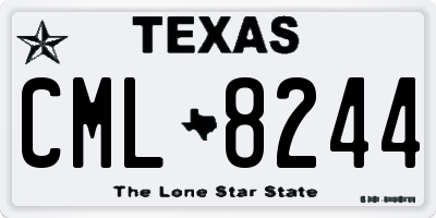 TX license plate CML8244
