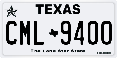 TX license plate CML9400