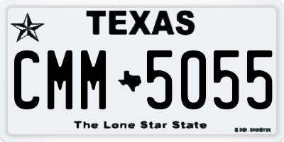 TX license plate CMM5055