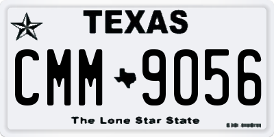 TX license plate CMM9056