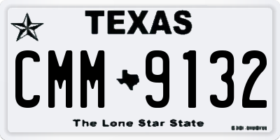 TX license plate CMM9132