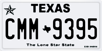 TX license plate CMM9395