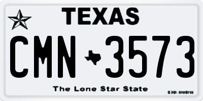 TX license plate CMN3573
