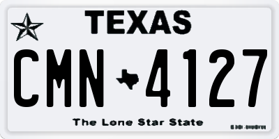 TX license plate CMN4127